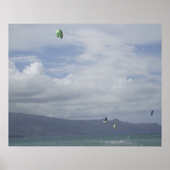 Kite Surfing Poster (Frente)