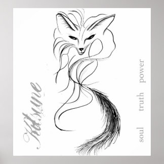 Kitsune Spirit Poster