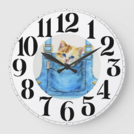 Kitten no relógio