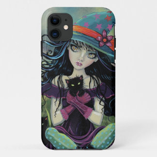 Kitten Witch Halloween Fantasy Art Capinha para iP