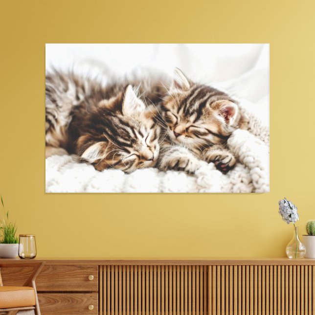 Kittens Canvas Imprimir Imagem 5 (Insitu(Sala de estar))