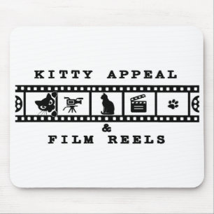 Kitty Appeal & Film Reels Mouse Pad (Branco)