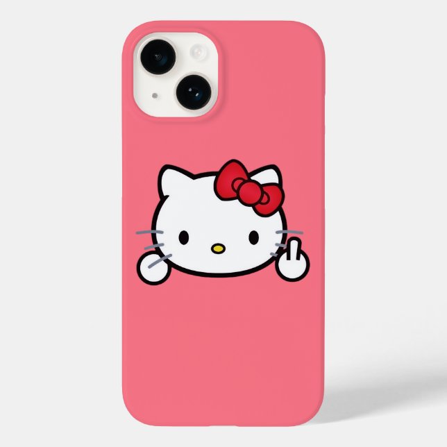 Kitty Case-Mate iPhone Case (Verso)