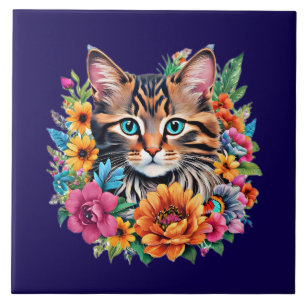 Kitty Cat em azul marinho