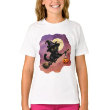 Kitty e sua Camiseta da Vassoura
