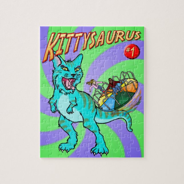KITTYSAURUS™ quebra-cabeça de 110 peças (Vertical)