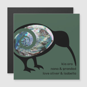 KIWI BLACK PAUA FERN KORU NEW ZEALAND PERSONALIZAD