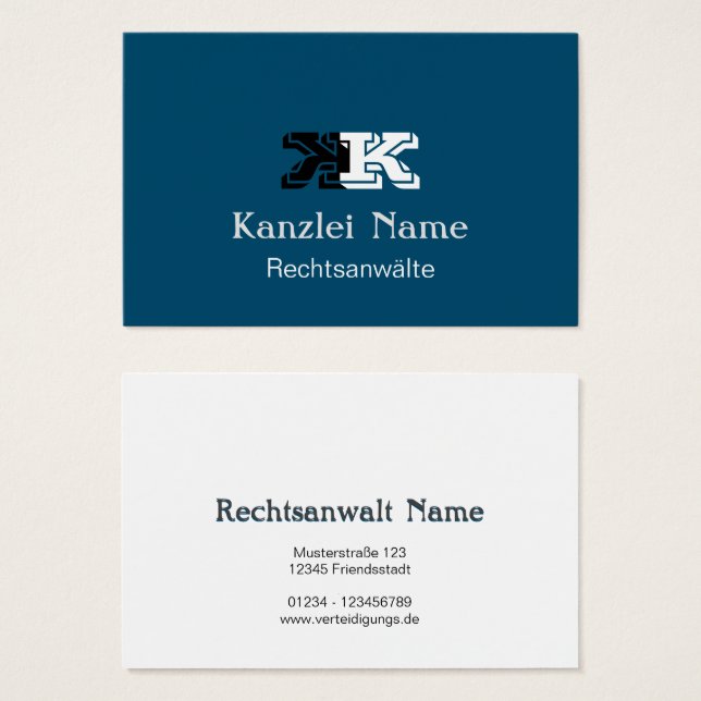 Klassisch blau  (Frente & Verso)