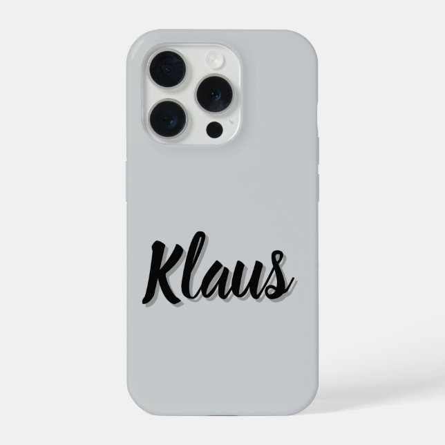 Klaus Mens Name, (Verso)