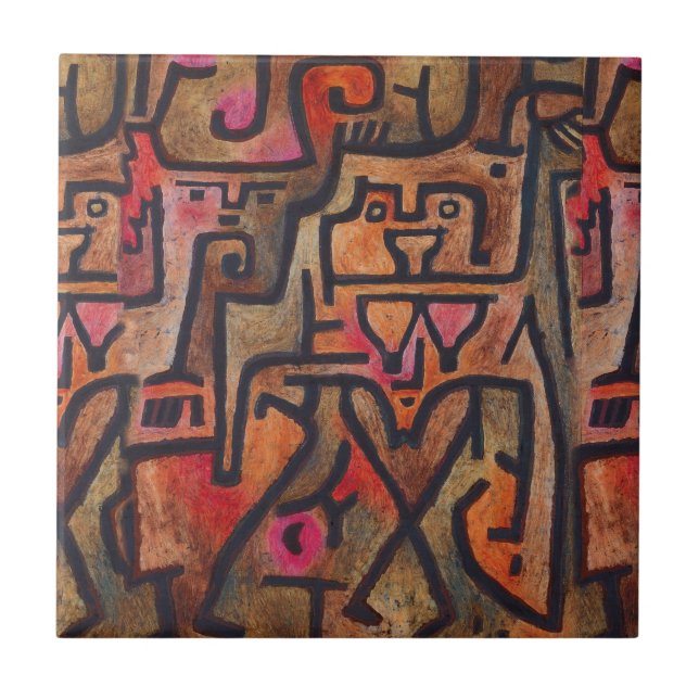 Klee Abstrato Forest Expressionista Arte Moderna (Frente)