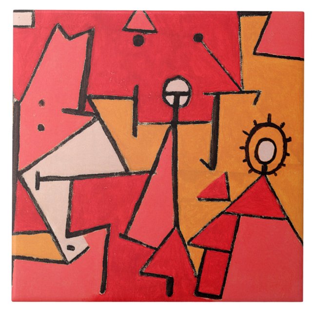 Klee - Calor, pintura famosa, (Frente)