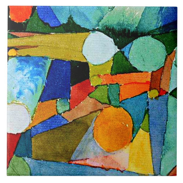 Klee - Color Shapes, famosa pintura, (Frente)