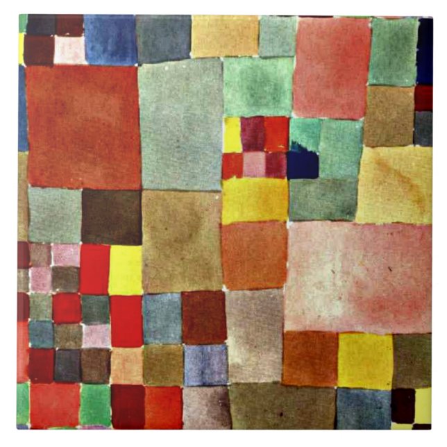 Klee - Flora on Sand, popular abstrato trabalho de (Frente)
