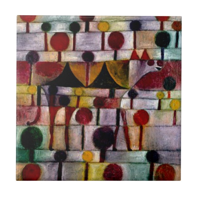 Klee - Kamel em Rhythmischer Baumlandschaft Klein (Frente)