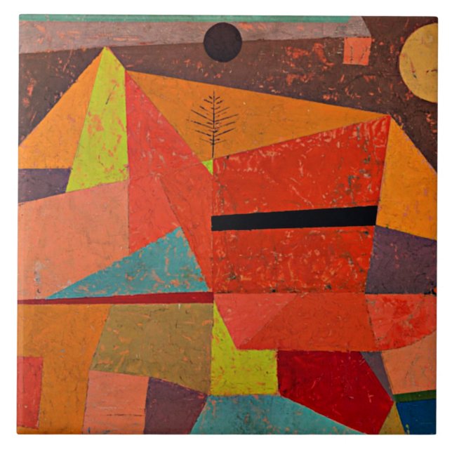 Klee - Paisagem de Montanha Alegre (Frente)