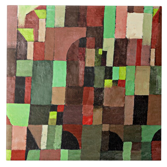 Klee - Ritmos vermelhos, verdes e amarelos violeta (Frente)