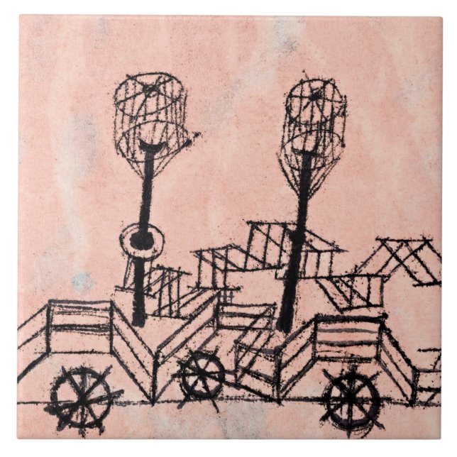 Klee - Velha Steamboat, abstrato art (Frente)