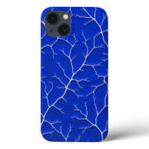 Klein Blue Tree Branch iPhone Case
