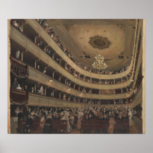 Klimt Burgtheater Viena - Impressão de Arte