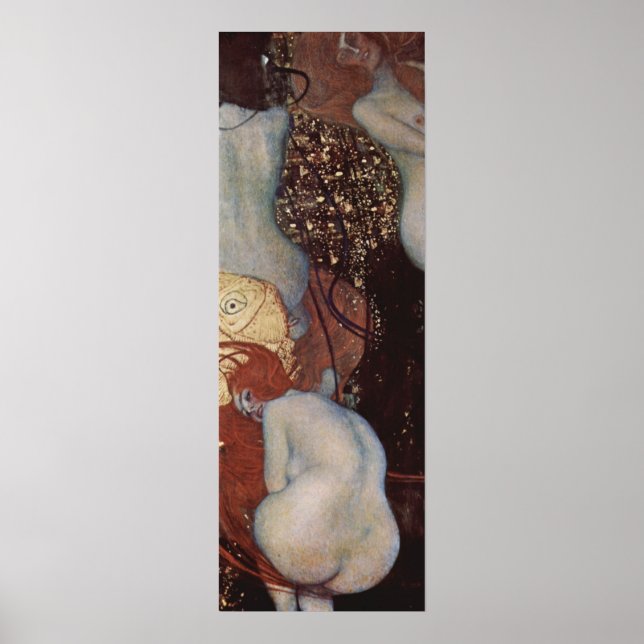 Klimt, Gustav Goldfish Poster (Frente)