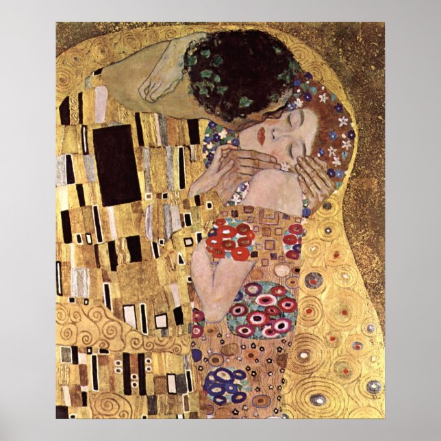 Klimt Gustav ~ O Poster do Beijo (Frente)