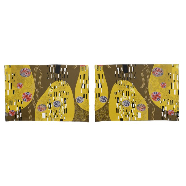 Klimt Inspirou Dourada Arte Nouveau O Beijo (Frente - conjunto)