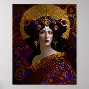 Klimt Inspirou Poster da Rainha Deusa