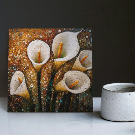 Klimt Ouro Calla Lily Simmbolismo Art Nouveau