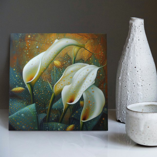 Klimt Ouro Calla Lily Simmbolismo Art Nouveau Ce (Criador carregado)
