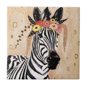 Klimt Zebra   Coroa De Flores