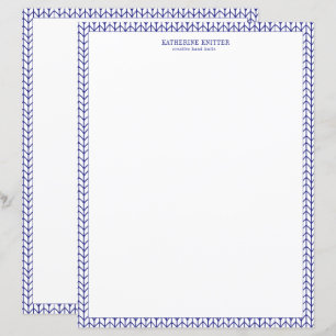 KNIT de LINHA AZUL 8.5x11 para empresas