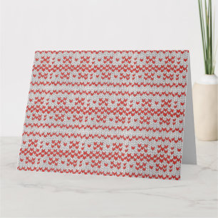 KNIT NORDIC GRANDE Cartão de Saudação / Horizontal