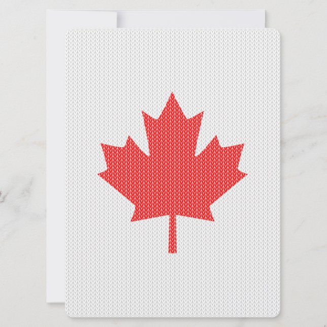 Knit Style Maple Leaf Knitting Motif (Frente)