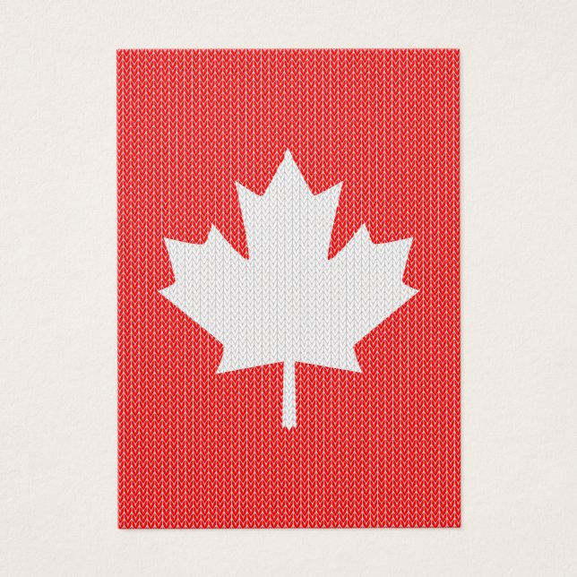Knit Style Maple Leaf Knitting Motif (Frente)