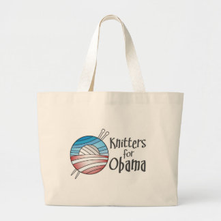 Knitters para Obama, o bolsa