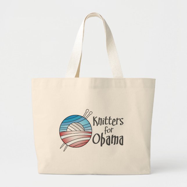Knitters para Obama, o bolsa (Frente)