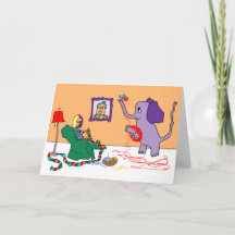 "Knitting Away" - um cartão para os que estão isol