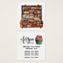 Knitting em quadrado para empresa ou cartão de gab