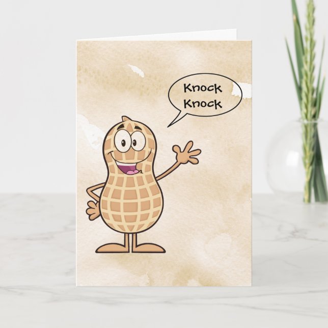Knock Knock Quem está lá? Cartão (Frente)