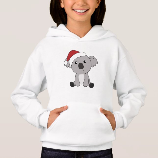Koala Christmas Snow Winter Animais Koalas Adulto  (Frente)