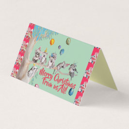 Koala Funny Feliz Natal de todos nós