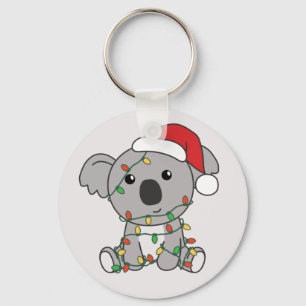 Koala Natal Animais de inverno Koalas Chaveiro