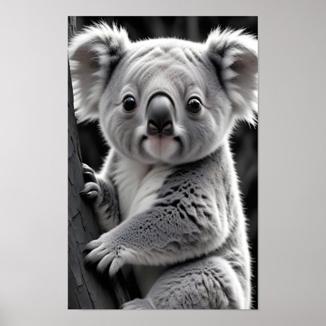Koala Wildlife Majinternal Nature Forest Poster (Frente)