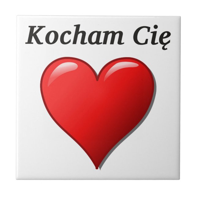 Kocham Cię - eu te amo no polonês (Frente)