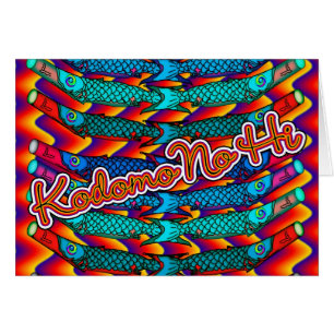 Kodomo nenhum olá! cartão - chinês do dia das