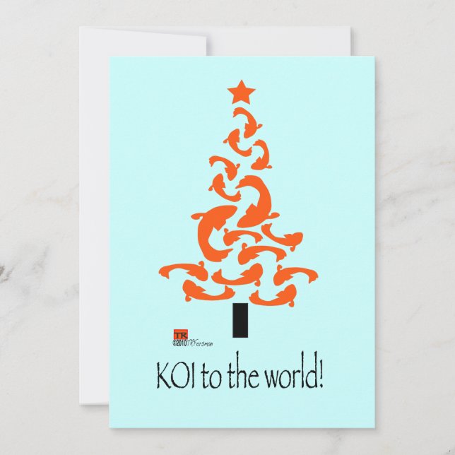 KOI ao convite de festas de Natal do Mundo (Frente)