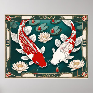 Koi Carp Archival Impressão