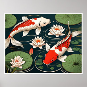 Koi Carp Archival Impressão