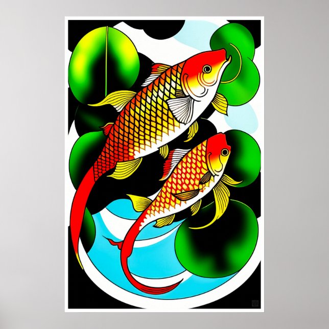Koi Carp - Grande Impressão (Frente)