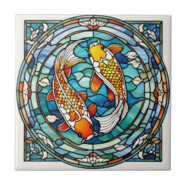 Koi Fish Saiu Vidro Japonês Ascendendo Peixe